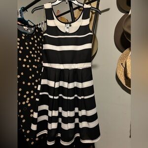 Black and white dress